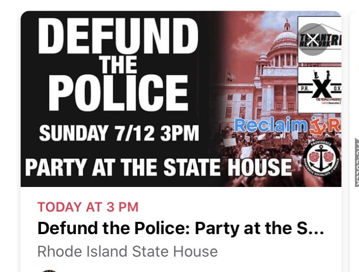 Read more about the article Video: Defund the police protesters outside home of Governor Raimondo