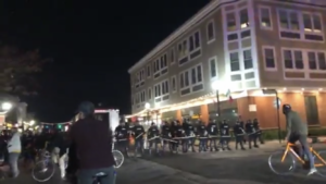 Read more about the article Video: Providence Police prevent protesters from Federal Hill