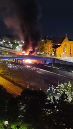 Read more about the article Photo: Tanker on fire in Providence