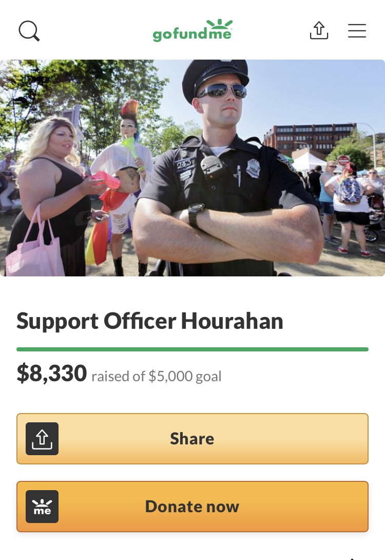 Read more about the article Gofundme for Providence cop suspended over Sayles street