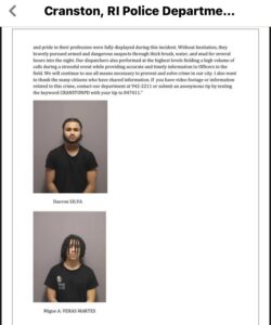 Read more about the article Video: Cranston Police release info on armed suspects