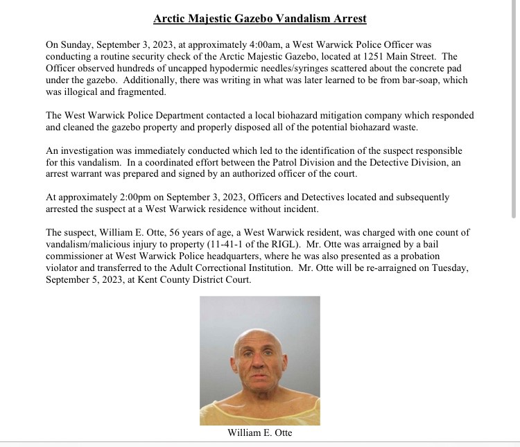 Read more about the article Video: West Warwick needles arrest
