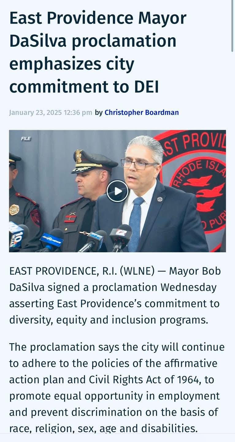 East Providence Mayor wants new DEI police chief - John DePetro Show