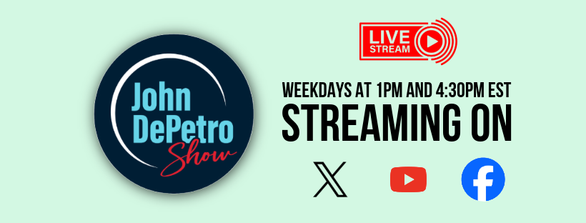 Read more about the article John DePetro Live weekdays at 1:PM and 4:30 PM